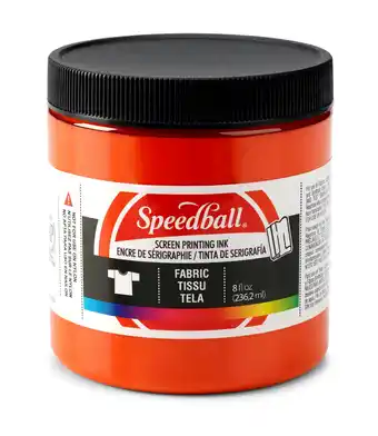 Tesco Speedball Fabric Screen Printing Ink, Orange, 8oz offer