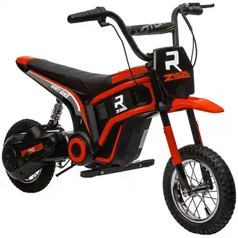 Tesco HOMCOM 24V Kids Electric Motorbike with Twist Grip Throttle, Music, Horn - Red offer