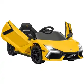 Tesco AIYAPLAY Lamborghini Revuelto Licensed Ride on Car w/ Suspension Yellow offer