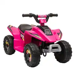 Tesco HOMCOM 6V Kids Electric Ride on Car for 18-36 Months Toddlers Pink offer