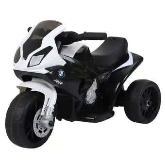 Tesco HOMCOM Electric Kids Ride on Motorcycle BMW Liscensed w/ Headlights Music Black offer