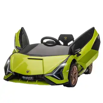 Tesco HOMCOM Lamborghini SIAN 12V Kids Electric Ride On Car Toy w/ Remote Control offer