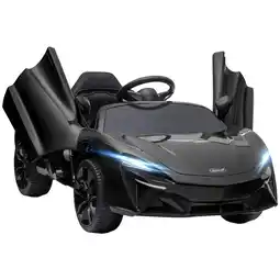 Tesco HOMCOM McLaren Licensed Kids Electric Ride-On Car w/ Remote Control - Black offer