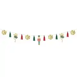 Tesco Christmas Nutcracker Garland Decoration 300cm offer