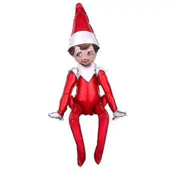 Tesco Christmas Elf on the Shelf Sitting Air Fill Giant Foil Balloon 73cm / 29 in offer