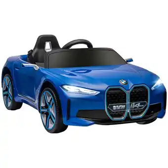 Tesco HOMCOM BMW i4 Licensed 12V Kids Electric Ride-On Car w/ Remote Control - Blue offer