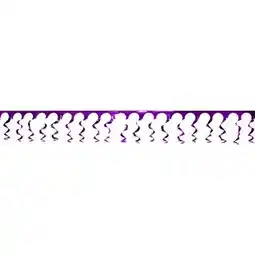 Tesco Purple Foil Spiral Garland - 18 Ft x 15 Inches / 549 x 38cm - Pack of 10 offer