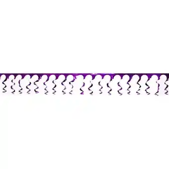 Tesco Purple Foil Spiral Garland - 18 Ft x 15 Inches / 549 x 38cm - Pack of 10 offer