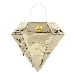 Tesco Gold Foil Diamond Mini Pinata Decoration 15cm offer