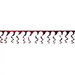 Tesco Burgundy Foil Spiral Garland - 18 Ft x 15 Inches / 549 x 38cm - Pack of 5 offer