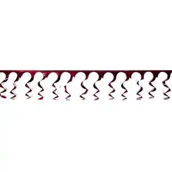 Tesco Burgundy Foil Spiral Garland - 18 Ft x 15 Inches / 549 x 38cm - Pack of 5 offer