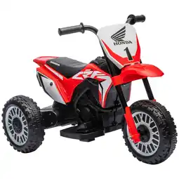 Tesco HOMCOM Honda CRF450RL Licensed 6V Kids Electric Motorbike w/ Horn - Red offer