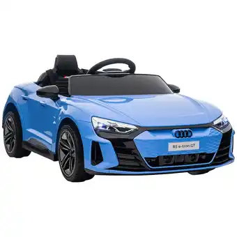 Tesco HOMCOM Audi RS e-tron GT Licensed 12V Kids Electric Ride on W/ Remote, Blue offer