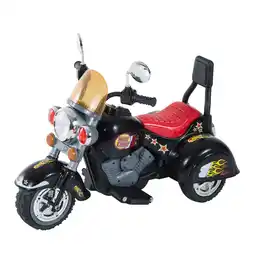 Tesco HOMCOM 6V Kids Electric Motorbike Child Ride On Toy w/ Lights Sound Black offer