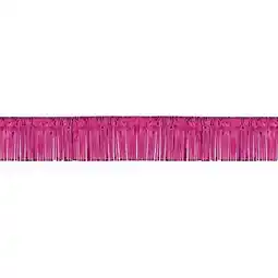 Tesco Burgundy Metallic Fringe Garland - 18 Ft x 5 Inches / 549 x 13cm - Pack of 25 offer