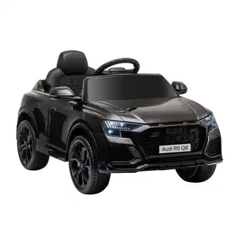 Tesco HOMCOM Audi RS Q8 6V Kids Electric Ride On Car Toy w/ Remote Control Black offer