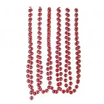 Tesco Red Bead Chain Christmas Decoration 2.7m offer