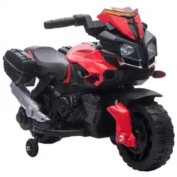 Tesco HOMCOM Kids 6V Electric Motorcycle Ride-On Toy Battery 18 - 48 months Red offer