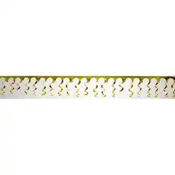 Tesco Gold Foil Spiral Garland - 18 Ft x 15 Inches / 549 x 38cm - Pack of 10 offer