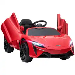 Tesco HOMCOM McLaren Licensed Kids Electric Ride-On Car w/ Remote Control - Red offer