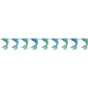 Tesco Mermaid Glitter Garland Decoration 274cm offer