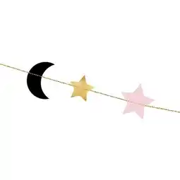 Tesco Moon & Stars Paper Garland Hanging Decoration 1.9m offer