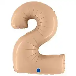 Tesco Satin Nude Number 2 Helium Foil Giant Balloon 102cm / 40 in offer