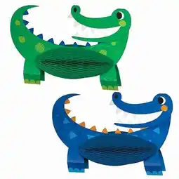 Tesco Alligator Party Honeycomb Table Centrepiece Decoration - Pack of 2 offer