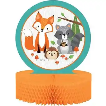 Tesco Woodland Animals Honeycomb Centrepiece Table Decoration 30cm offer