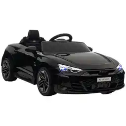 Tesco HOMCOM Audi RS e-tron GT Licensed 12V Kids Electric Ride on W/ Remote, Black offer