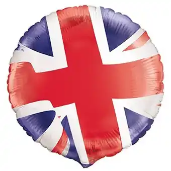 Tesco Union Jack Round Foil Helium Balloon 46cm / 18 in offer