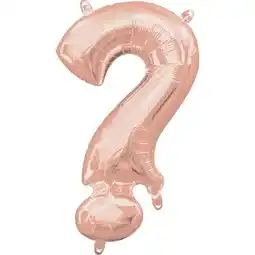 Tesco Rose Gold Question Mark Symbol Air Fill Foil Balloon 40cm / 16 in offer