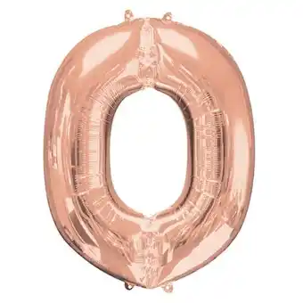 Tesco Rose Gold Letter O Helium Foil Giant Balloon 83cm / 33 in offer