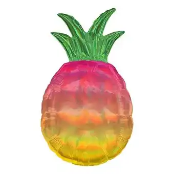 Tesco Iridescent Pineapple Holographic Helium Foil Giant Balloon 78cm / 31 in offer