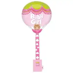 Tesco Baby Girl Foil Helium Balloon Uplifter 81cm / 32 in offer