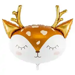 Tesco Reindeer Head Christmas Helium Foil Giant Balloon 73cm / 28.5 in offer