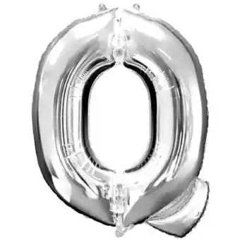 Tesco Silver Letter Q Air Fill Foil Balloon 40cm / 16 in offer