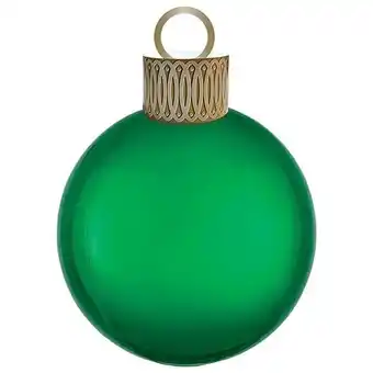 Tesco Christmas Green Bauble Orbz Foil Helium Balloon Decoration Kit offer