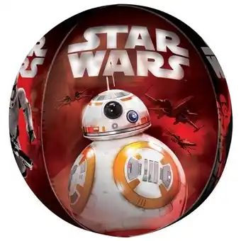 Tesco Star Wars The Force Awakens Orbz Foil Helium Balloon 38cm / 15 in offer