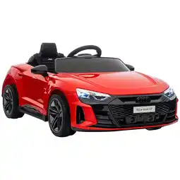 Tesco HOMCOM Audi RS e-tron GT Licensed 12V Kids Electric Ride on W/ Remote, Red offer