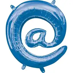 Tesco Blue At Symbol Air Fill Foil Balloon 40cm / 16 in offer