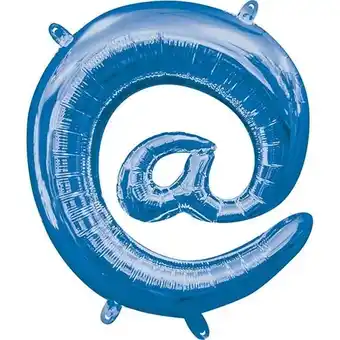 Tesco Blue At Symbol Air Fill Foil Balloon 40cm / 16 in offer