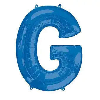 Tesco Blue Letter G Air Fill Foil Balloon 40cm / 16 in offer