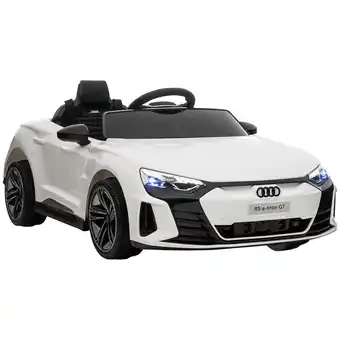 Tesco HOMCOM Audi RS e-tron GT Licensed 12V Kids Electric Ride on W/ Remote, White offer