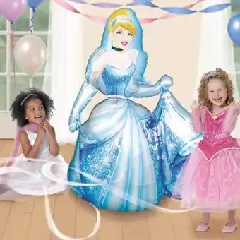 Tesco Cinderella Airwalker Foil Helium Balloon 121cm / 48 in offer