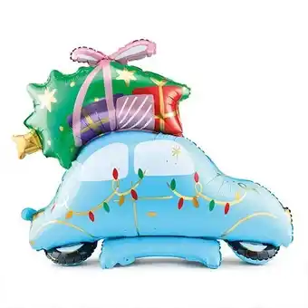 Tesco Christmas Car Standing Giant Air Fill Foil Balloon 102cm / 40 in offer