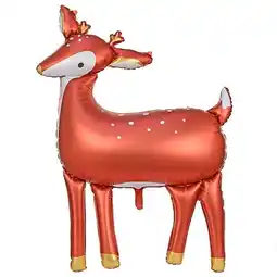 Tesco Deer Christmas Matte Giant Helium Foil Balloon 105cm / 42 in offer