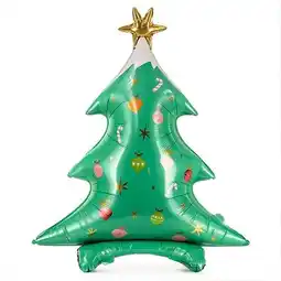 Tesco Christmas Tree Standing Giant Air Fill Foil Balloon 94cm / 37 in offer