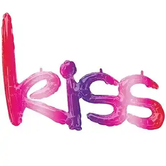 Tesco Kiss Ombre Phrase Air Fill Giant Foil Balloon 68cm / 27 in offer