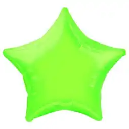 Tesco Lime Green Star Shape Foil Helium Balloon 51cm / 20 in offer